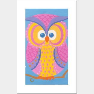 Groovy Owl Posters and Art